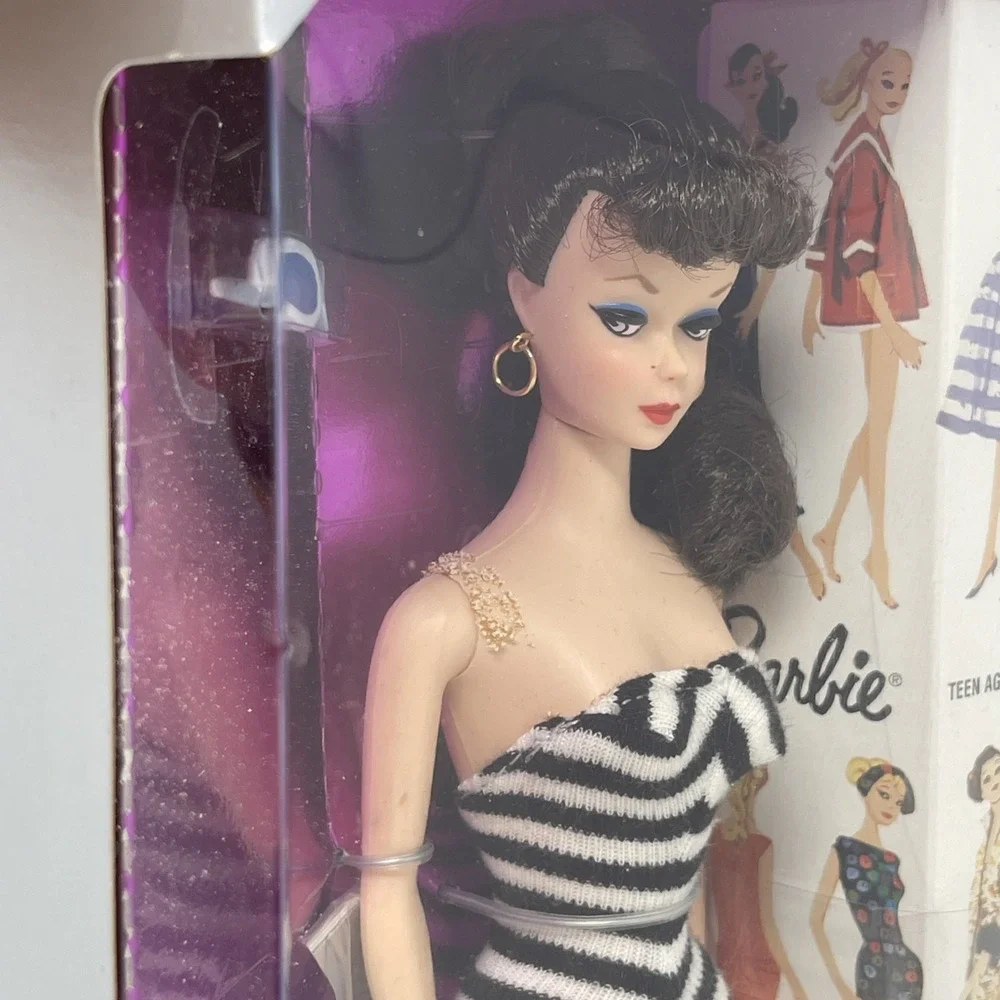 VTG 35th Anniversary 1959 Brunette Barbie Doll & Package Reproduction 93' Mattel